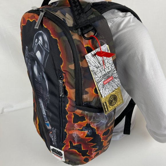 New Sprayground Star Wars Mandalorian Blowout Shark Backpack - Picture 3 of 10